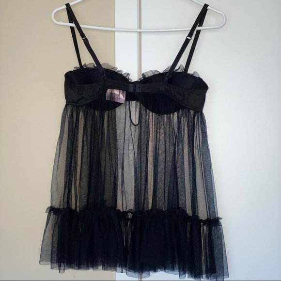 VS DREAM ANGELS STRIPED MESH BABYDOLL Sexy Little - Picture 8 of 8